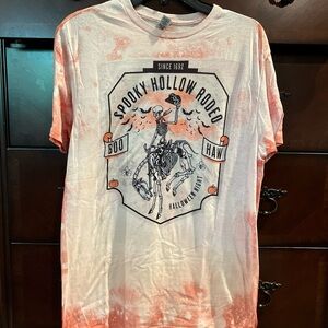 Spooky Hollow Rodeo Halloween T-Shirt - Orange